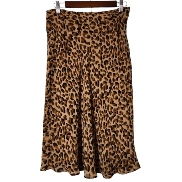 Vintage nine and company leopard cheetah 🐆 print midi skirt - Picture 2 of 9